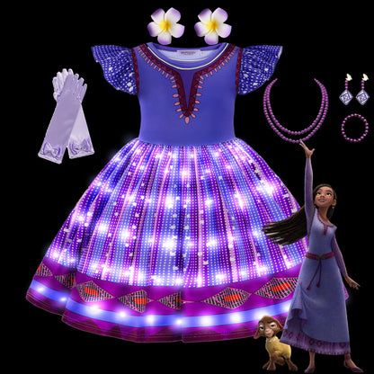 LED-verlichte prinses Wish Asha-jurk 
