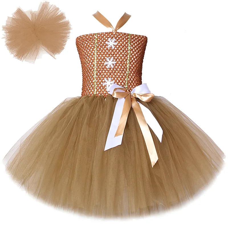 Gingerbread Tutu Dress - My Fancy Dress Box