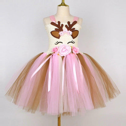Pink Reindeer Dress - My Fancy Dress Box
