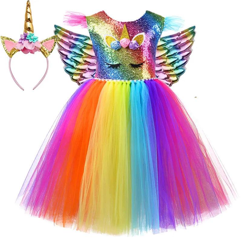 Rainbow Unicorn Dress - My Fancy Dress Box